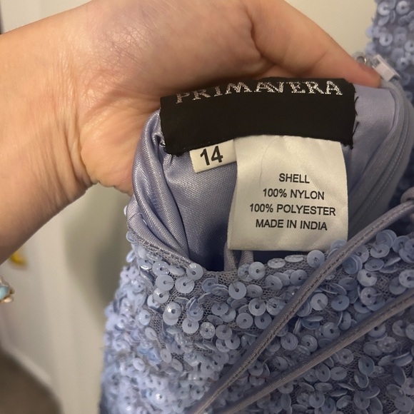 Primavera Couture Open Tie Back Sequin Mini Dress - Picture 8 of 11